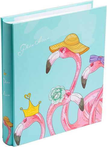 ألبوم صور Edian Baby مقاس 4 × 6 بوصات ألبومات صور عائلية صغيرة تحتوي على 200 صورة (فلامنغو) in Kuwait