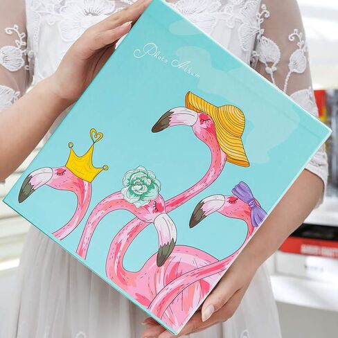 ألبوم صور Edian Baby مقاس 4 × 6 بوصات ألبومات صور عائلية صغيرة تحتوي على 200 صورة (فلامنغو) in Kuwait