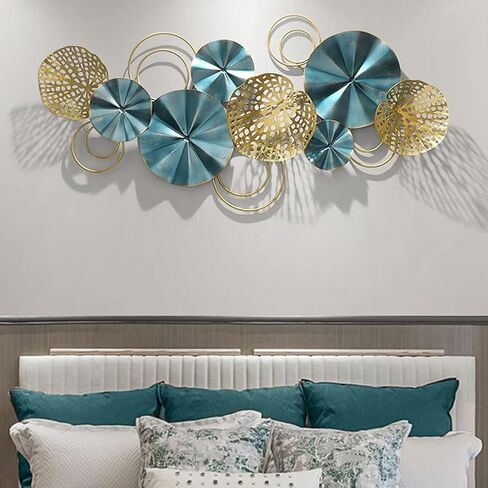 ديكور حائط معدني ثلاثي الابعاد من جابشي، منحوتات جدارية مبتكرة مصنوعة يدويا لغرفة المعيشة والشرفة وغرفة النوم، ديكور فني حديث 46.5 × 22.8 انش in Kuwait