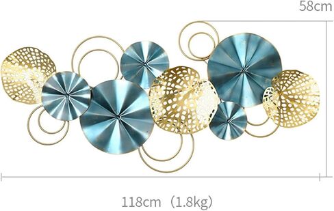 ديكور حائط معدني ثلاثي الابعاد من جابشي، منحوتات جدارية مبتكرة مصنوعة يدويا لغرفة المعيشة والشرفة وغرفة النوم، ديكور فني حديث 46.5 × 22.8 انش in Kuwait