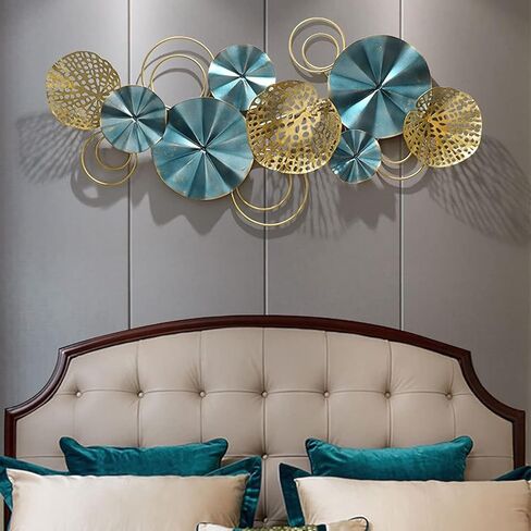 ديكور حائط معدني ثلاثي الابعاد من جابشي، منحوتات جدارية مبتكرة مصنوعة يدويا لغرفة المعيشة والشرفة وغرفة النوم، ديكور فني حديث 46.5 × 22.8 انش in Kuwait