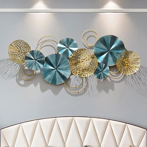 ديكور حائط معدني ثلاثي الابعاد من جابشي، منحوتات جدارية مبتكرة مصنوعة يدويا لغرفة المعيشة والشرفة وغرفة النوم، ديكور فني حديث 46.5 × 22.8 انش in Kuwait