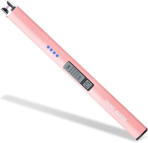 Electric Candle Lighter Valentine's Day Gifts for Women Mom Men Wife USB Arc Rechargeable Windproof Lighter for Candle BBQ Birthday Housewarming Gift Idals (Rose Gold) in Kuwait