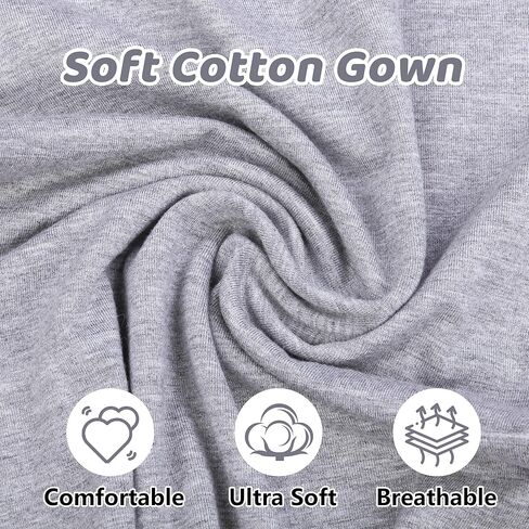 فستان Mikccer للأطفال حديثي الولادة معقود من عمر 0 ​​إلى 6 أشهر، ملابس نوم فائقة النعومة بأكمام طويلة للفتيات والفتيان، ملابس مستشفى للمنزل مع قبعة بيضاء in Kuwait