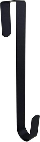 Tytroy Black 12" Over The Door Kitchen Wreath Coat Towel Metal Hook Hanger (1pc) in Kuwait
