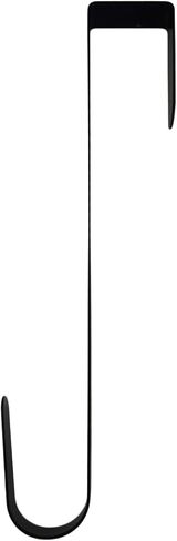 Tytroy Black 12" Over The Door Kitchen Wreath Coat Towel Metal Hook Hanger (1pc) in Kuwait