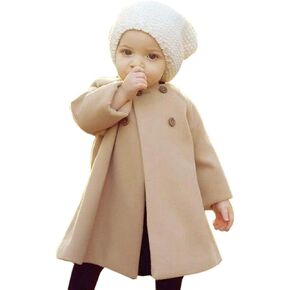 XFGLCK Toddler Baby Girls Coats Cloak Button Jacket Outerwear Fall Winter Clothes in Kuwait