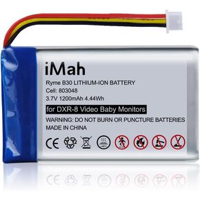 iMah Replacement for Infant Optics DXR-8 Baby Monitor Battery Sp 803048 3.7V 1200mAh Lithium-ion Rechargeable