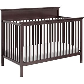 Storkcraft Carmel 5-in-1 Convertible Crib (Espresso) - GREENGUARD Gold Certified, Converts to Toddler Bed & Full-Size Bed, Fits Standard Full-Size Crib Mattress, 4 Adjustable Mattress Heights in Kuwait