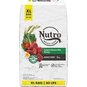 NUTRO NATURAL Choice طعام جاف للكلاب البالغة، وصفة دجاج وأرز بني، طعام للكلاب، 30 رطل. in Kuwait