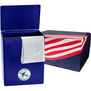 TSA Approved Fly-Safe and Temporary Travel Cremation Urn Kit for Human Ashes - Airline Friendly - 200 Cubic Inch Capacity - Airline-Ready Black Plastic Urn with Included Travel Box