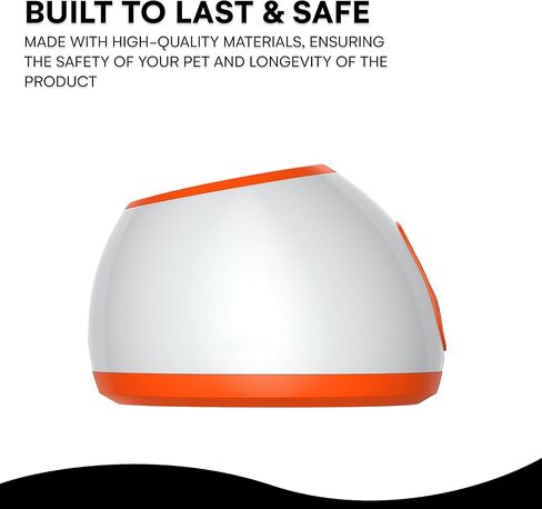 Black Rhino Automatic Ball Launcher for Dogs - Toy Exercise Equipment, Dog Fetch Ball Dispenser - Interactive Ball Popper Device - Ball Shooter Machine for Dogs (Indoor & Outdoor) - Orange in Kuwait