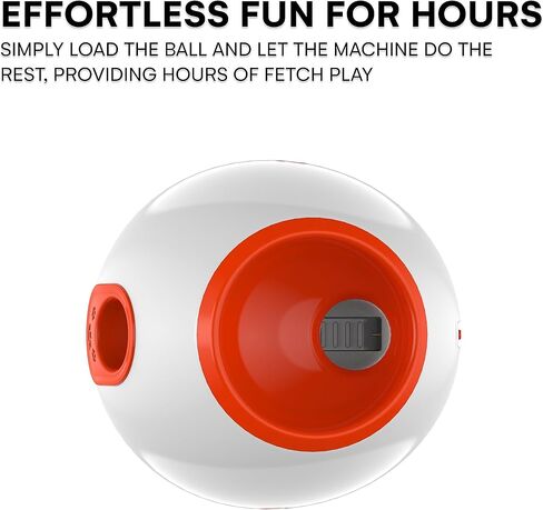 Black Rhino Automatic Ball Launcher for Dogs - Toy Exercise Equipment, Dog Fetch Ball Dispenser - Interactive Ball Popper Device - Ball Shooter Machine for Dogs (Indoor & Outdoor) - Orange in Kuwait