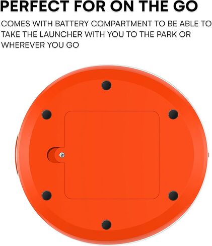 Black Rhino Automatic Ball Launcher for Dogs - Toy Exercise Equipment, Dog Fetch Ball Dispenser - Interactive Ball Popper Device - Ball Shooter Machine for Dogs (Indoor & Outdoor) - Orange in Kuwait