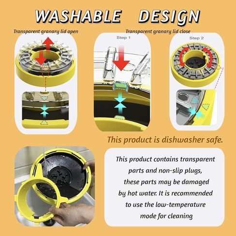 وعاء تغذية بطيء للكلاب من GERYUAEG للكلاب الكبيرة/المتوسطة/الصغيرة، وعاء طعام تفاعلي دوار للكلاب، ألعاب ألغاز للحيوانات الأليفة للملل والتحفيز الذهني، وعاء تغذية طعام الكلاب لتدريب الذكاء in Kuwait