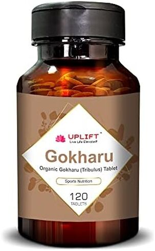 Uplift Organic Tribulus Terrestris (Gokharu) Tablets-120 Count |100% Pure & Natural Herbal Supplement | May Promote Stamina and Energy| Supports Kidney & Urinary System in Saudi Arabia