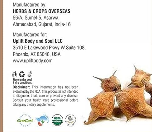 Uplift Organic Tribulus Terrestris (Gokharu) Tablets-120 Count |100% Pure & Natural Herbal Supplement | May Promote Stamina and Energy| Supports Kidney & Urinary System in Saudi Arabia