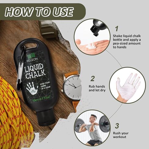 Chalk Bag for Rock Climbing with Liquid Chalk and Carbine, Large Chalk Bucket Bouldering with Magnetic Closure, Zippered Pocket, Brush Holders in Kuwait