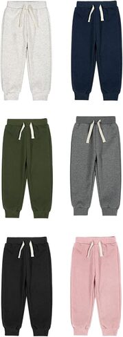 طفل رضيع الفتيان الفتيات 2 حزمة السراويل الصوف رقيقة Sweateatpants نقية نشطة الركض مع الرباط in Kuwait