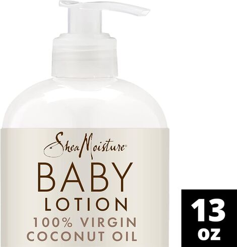 Shea Moisture Baby Essentials, 100% Virgin Coconut Oil Baby Body Wash & Shampoo, Skin Care for Newborn Baby and Kids, Pack of 2 -13 Fl Oz in Kuwait