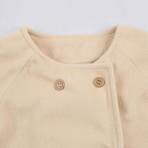 XFGLCK Toddler Baby Girls Coats Cloak Button Jacket Outerwear Fall Winter Clothes in Kuwait