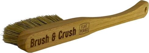 Flat Peaks - Brush & Crush Wood Rock Climbing & Bouldering Brush with Firm Boar's Hair Bristles and Durable Handle, Climbing Chalk Brush for Climbing Wall Indoor or Outdoor in Saudi Arabia
