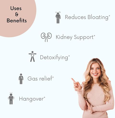Honieve Charcoal Pills 800mg | Activated Charcoal from Coconut Shells | 100% Natural Detox Cleanse | Gas & Heartburn Relief in Saudi Arabia