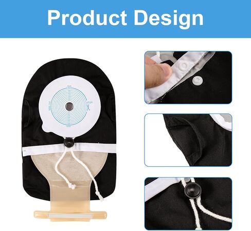 أغطية أكياس الفغرة من FSUHHIAD - أغطية أكياس فغرة القولون المقاومة للماء مع فتحة قابلة للتعديل in Kuwait