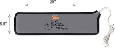 K&H Pet Bed Warmer, Safety Listed, Cat Heating Pad, Small 10.25x9.25in Gray in Kuwait