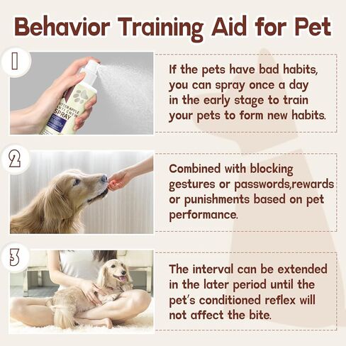 folaymass No Chew Spray for Dogs, Dog & Cat Deterrent Spray, Bitter Apple Spray for Dogs to Stop Chewing, Dog Training & Behavior Aids in Kuwait