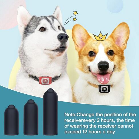 24 Pcs Dog Shock Collar Rubber Tips,Replacement Prongs for Dog Training Collar Silicone Covers for Dog Training Collars Silicone Caps for Dog Bark Collar (13mm/16mm/20mm) in Saudi Arabia