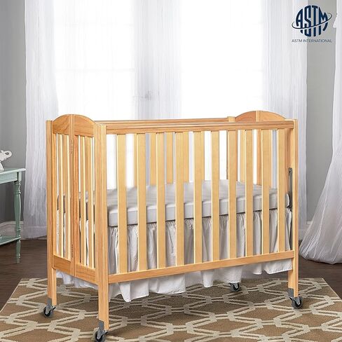 Dream On Me, 3-in-1 Folding Portable Crib with Dream On Me 3 Portable Crib Mattress, White in Kuwait