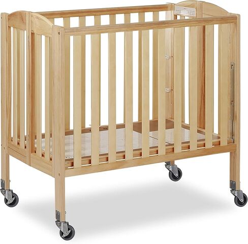 Dream On Me, 3-in-1 Folding Portable Crib with Dream On Me 3 Portable Crib Mattress, White in Kuwait