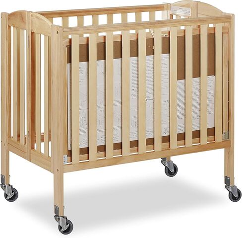 Dream On Me, 3-in-1 Folding Portable Crib with Dream On Me 3 Portable Crib Mattress, White in Kuwait