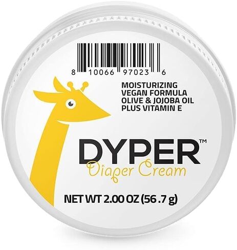 DYPER | All-Natural Vegan Diaper Cream | Olive Oil & Jojoba Oil | 2 FL OZ in Kuwait