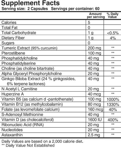 Body Manual Super Memory Boost | Enhances Brain Function & Memory | Formulated with Turmeric & Pterostilbene to Reduce Inflammation | Gluten, Soy, and Dairy Free (30 Servings, 30 Packets) in Kuwait