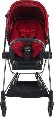 Cybex Mios 2 Complete Stroller, One-Hand Compact Fold, Reversible Seat, Smooth Ride All-Wheel Suspension, Extra Storage, Adjustable Leg Rest, XXL Sun Canopy, in Fancy Pink with Chrome/Black Frame in Saudi Arabia