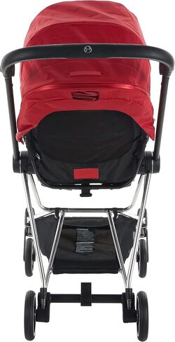 Cybex Mios 2 Complete Stroller, One-Hand Compact Fold, Reversible Seat, Smooth Ride All-Wheel Suspension, Extra Storage, Adjustable Leg Rest, XXL Sun Canopy, in Fancy Pink with Chrome/Black Frame in Saudi Arabia