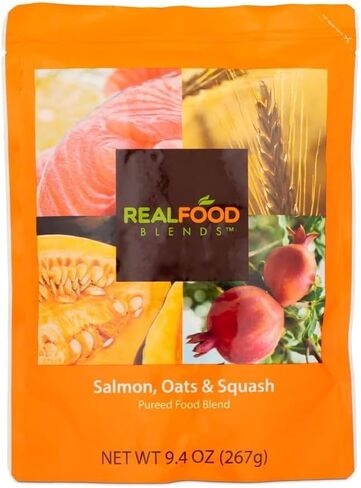 Real Food Blends Quinoa, Kale & Hemp - Pureed Food Meal for Feeding Tubes, 9.4 oz Pouch (Pack of 12 Pouches) in Kuwait