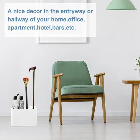 حامل مظلة حامل مظلة من توركينج مع صينية تنقيط، حامل تخزين المظلة رف تصريف للمدخل، منظم مظلة بلاستيكية يحمل 10 مظلات طويلة وقصيرة لديكور المنزل والمكتب in Kuwait