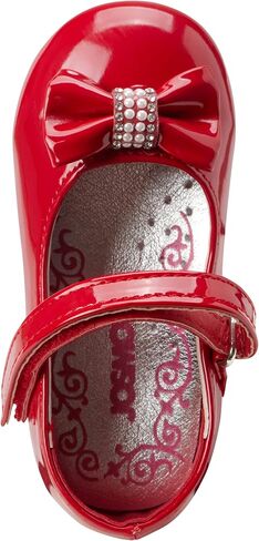 Josmo Baby Girls' Dress Walker Shoes - Patent Non-Slip Mary Jane Flats with Bow (Infant/Toddler) in Saudi Arabia
