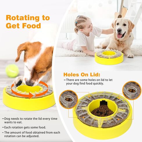وعاء تغذية بطيء للكلاب غير قابل للانزلاق بسعة كبيرة للكلاب الكبيرة والمتوسطة والصغيرة، احجية طعام بطيئة الاكل لمنع الاختناق in Kuwait