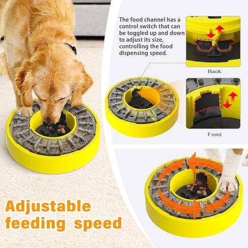وعاء تغذية بطيء للكلاب غير قابل للانزلاق بسعة كبيرة للكلاب الكبيرة والمتوسطة والصغيرة، احجية طعام بطيئة الاكل لمنع الاختناق in Kuwait