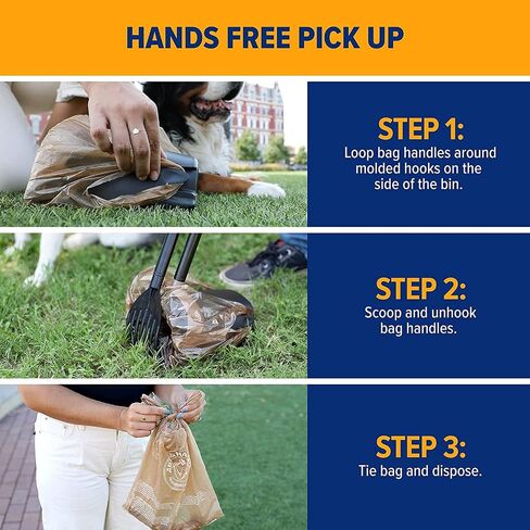 Swivel Bin Waste Bag and Rake Dog Pooper Scooper, Refill Bags (3-Pack, 20 Count) in Saudi Arabia