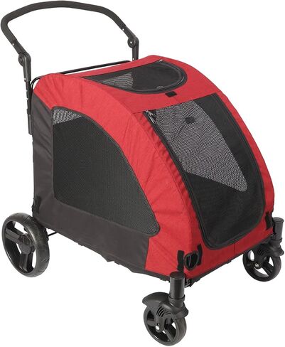 MYOYAY Dog Stroller Foldable Pet Jogger Stroller for Single or Multiple Medium And Large Dogs Travel Carrier Breathable Animal Stroller with 4 Wheels Easily Walk in/Out Up to 120 lbs 31.8x37.8x42.5 In in Saudi Arabia