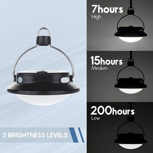 SUBOOS Gen 2 Pro LED Camping Lantern Rechargeable, Tent Light 300LM with Angles Adjustable, 5 Light Modes, 200h Runtime, 5200 Capacity Power Bank, for Camping, Hiking, Hurricane, Emergency, Outage in Saudi Arabia