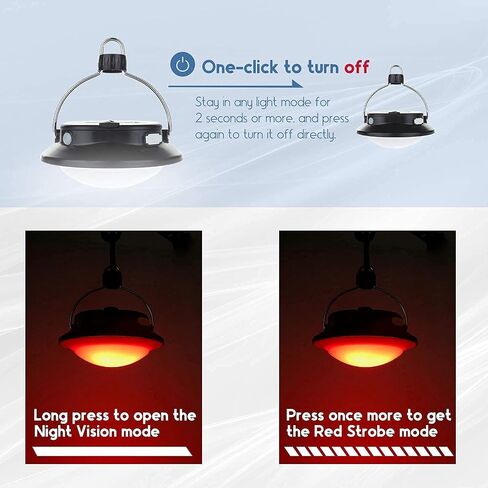 SUBOOS Gen 2 Pro LED Camping Lantern Rechargeable, Tent Light 300LM with Angles Adjustable, 5 Light Modes, 200h Runtime, 5200 Capacity Power Bank, for Camping, Hiking, Hurricane, Emergency, Outage in Saudi Arabia