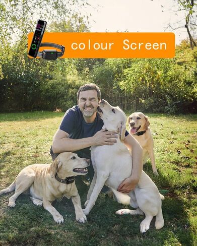 طوق صدمات للكلاب لكلبين - (8-120 رطل) طوق تدريب كهربائي للكلاب قابل لإعادة الشحن مقاوم للماء مع جهاز تحكم عن بعد للكلاب الصغيرة والمتوسطة والكبيرة مع أوضاع صدمة آمنة للاهتزاز in Kuwait