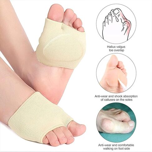 وسائد مشط القدم، وسائد مشط القدم، وسائد مشط القدم للنساء والرجال، وسادة وسائد بأكمام هلامية، وسادات قدم لتخفيف آلام الورم العصبي مورتون، وتساعد في ألم مشط القدم، وبثور مسامير القدم، وأقدام مرضى السكري (عبوتان) in Kuwait