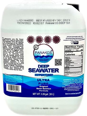 PANAKOS DEEP SEAWATER HYPERTONIC Original Rene Quinton Formula 5.28 Gallon in Saudi Arabia